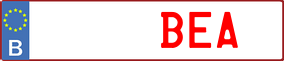 Trailer License Plate